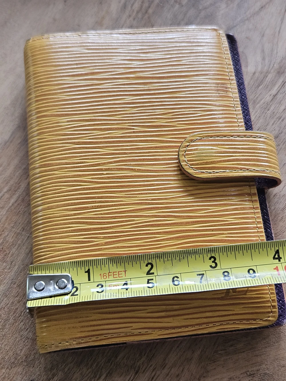 Louis Vuitton Yellow Epi Leather Agenda Cover with Snap